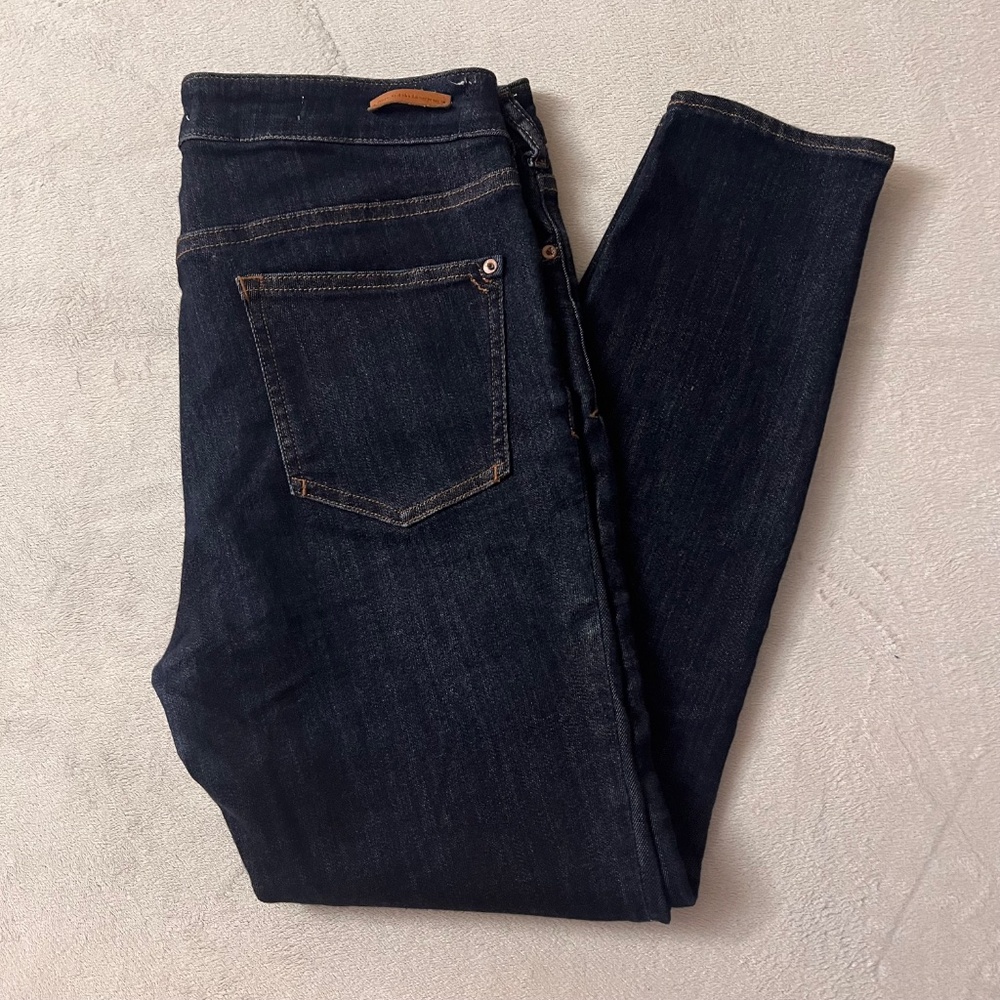 Pilcro and The Letterpress By Anthropologie High Rise Jeans Blue Stretch Size 31